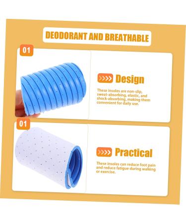 FRCOLOR 8 Pairs Sweat-Absorbing Thin Insoles - Breathable Shockproof Shoe Pads for Sports & Everyday Use | Enhance Comfort & Performance - Buy Online on GoSupps.com