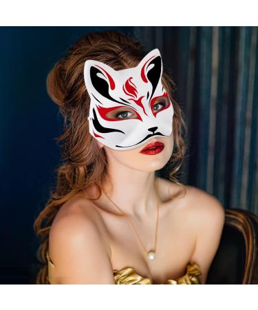 Buy Nolitoy 5-Piece Cat Masks - Blank White Facial Paper Masks for Cosplay & Christmas - Ideal for DIY Painting & Masquerade - Buy Online on GoSupps.com