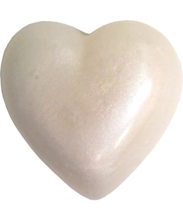 Heart Soap by Eclectic Lady Frankincense And Myrrh Pearl 3 oz Bar Pearl White