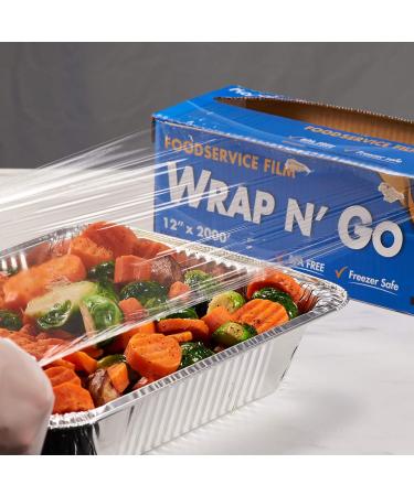 Karat 12-Inch x 2000 ft Foodservice Film with Serrated Cutter - 12 x 2000' Wrap N Go Roll - Buy Online on GoSupps.com