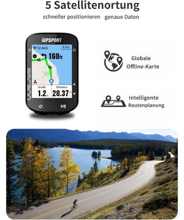 IGPSport BSC300S Bicycle Computer - Waterproof Color Screen Bluetooth GPS Navigation Speedometer & More | Your Ultimate Cycling Companion - Buy Online on GoSupps.com