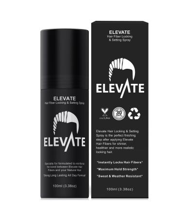 Elevate Hair Fiber Locking & Setting Hold Spray | New Advanced Long Lasting Formula | 2-6 Month Supply | Men and Women