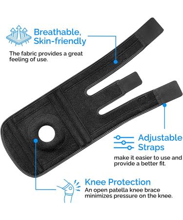 Knee Brace with Side Stabilizers & Gel Pads for Knee Pain Relief - Men and Women - Buy Online on GoSupps.com