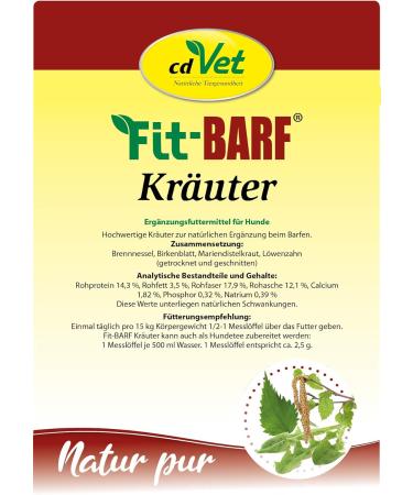 CDVET FIT-Barf Herbs 600g - Premium Natural Pet Supplement for Optimal Health | Worldwide Shipping - Buy Online on GoSupps.com