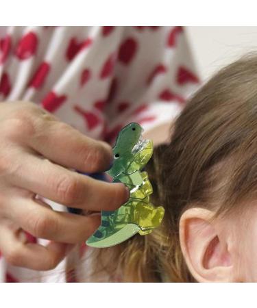 Dinosaur Hair Clips Cartoon Acrylic Hair Jaw Clamps - Novelty Fashionable Acrylic Animal Hair Clips For Children Women Kids Little Girls Tyrannosaurus Rex - Buy Online on GoSupps.com