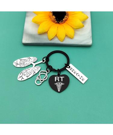 RT Respiratory Therapist Keychain Gifts | Lung Specialist Stethoscope Jewelry | Perfect for Father's Day & Nurse Day - Buy Online on GoSupps.com