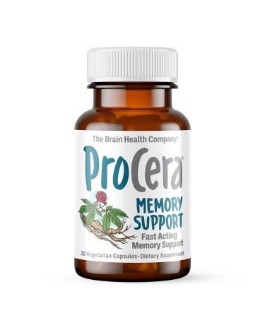 Procera Memory Support - Based on 60+ Ingredient Studies - Boost Mental Performance - Clarity - Mood Stability - Stress - Mental Fatigue - Adaptogens - Ginseng - Ginkgo Biloba - 30 Count