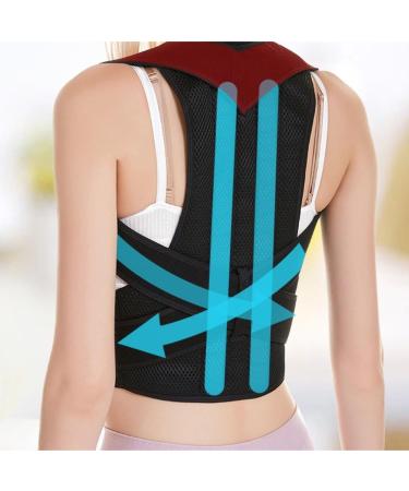 Back Support Back Brace Lumbar Support Posture Corrector Back Brace Full Back Support Belt Clavicle Spine Support Reshape Back Support Belt(4X-Large) 4X-Large Black - Buy Online on GoSupps.com