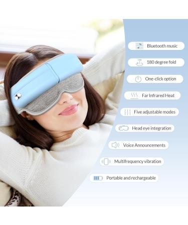 Rechargeable Bluetooth Eye Massage Device - 5 Modes Foldable Tension Relief & Sleep Improvement - Ideal Gifts for Family | International Shipping - Buy Online on GoSupps.com