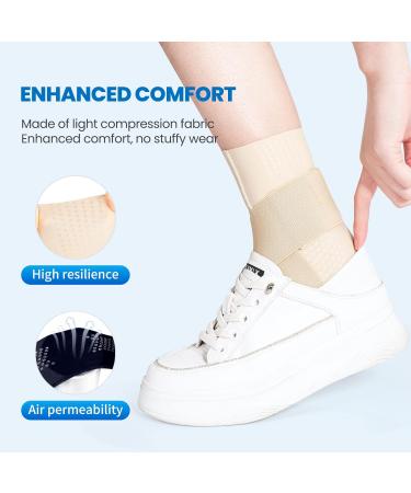 Galvaran Ankle Brace - Adjustable Breathable Compression Support for Sprained Ankles & Plantar Fasciitis Relief - Unisex Ankle Wrap Stabilizing Ligaments - Buy Online on GoSupps.com
