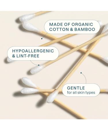 Cliganic Organic Bamboo Cotton Swabs - Eco-Friendly 200 Count | Buy Now for Global Shipping - Buy Online on GoSupps.com