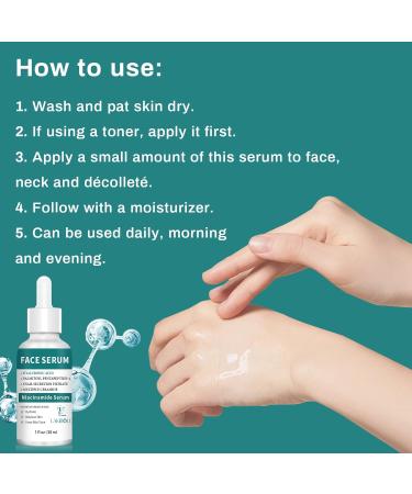 3 Pack Niacinamide Serum with Ceramide & Snail Secretion - Hydrating & Skin Toning (1fl.oz/30ml) - International Shipping - Buy Online on GoSupps.com