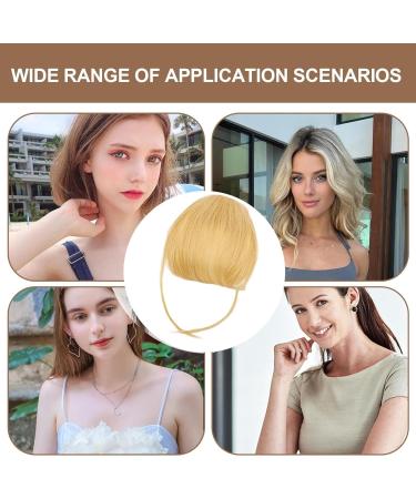 Bang Clip in Hair Extensions French Bangs Clip on Fake Bangs Fringe Neat Bangs Hair Extension French Bangs Clip On Fake Bangs Fringe Stylish Fringe Hairpieces for Dinner Date - Buy Online on GoSupps.com