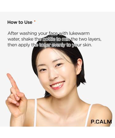 P.CALM Hyaluron Doubleshot Toner 200ml | Vegan Deep Hydrating Facial Toner with Hyaluronic Acid & Centella Asiatica | Korean Skincare for Sensitive Skin - International Shipping Available - Buy Online on GoSupps.com