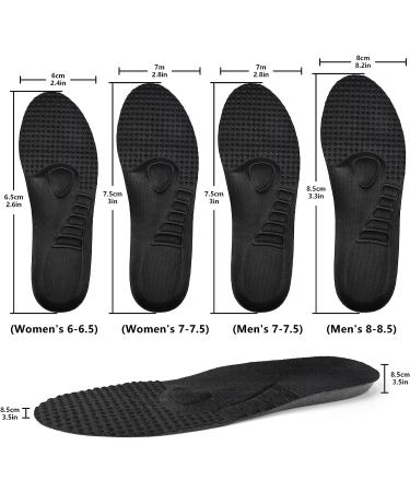 BOOT BLACK Women's Arch Support Insoles - Relief for Flat Feet & Foot Pain (Size 6-6.5) - Buy Online on GoSupps.com