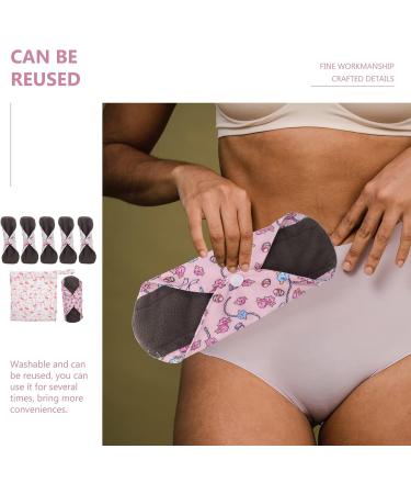 HEALLILY 7pcs Reusable Menstrual Pads - Eco-Friendly Fiber Sanitary Napkins for Women & Girls | International Shipping - Buy Online on GoSupps.com