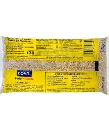 Goya Barley Dry 1 lb Bag - Premium Quality Barley for Cooking and Baking - Buy Online on GoSupps.com