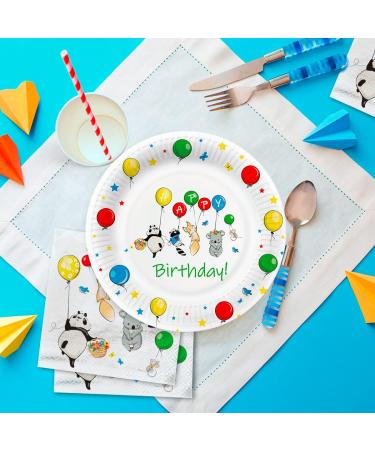 PAW 3-Layer Colorful Paper Napkins (33 x 33 cm) - 20 Pieces for Birthdays Parties Weddings & Celebrations | Fun Balloons & Hearts Design - Buy Online on GoSupps.com