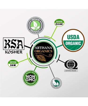 Artisana Organics Raw Virgin Coconut Oil 14 oz - Organic Healthy Cooking Oil - Buy Online on GoSupps.com