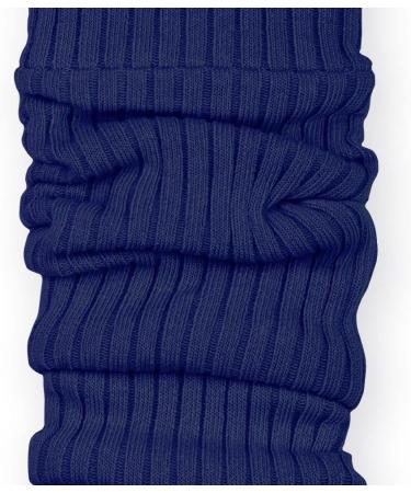 STEVEN Girl Cotton Calf Leg Warmers - Blue | Cozy Ribbed Undersuits for Kids | Ideal for Young Dancers - Buy Online on GoSupps.com