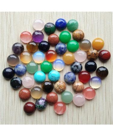 Minerals Stones Fashion Natural Stone Mixed Around 10mm Pearls for DIY. Jewelry Accessories Wholesale 50PCs / Lot Crystal Stones Decoration ERTEYIN (Color : Tiger Eye Stone) - Buy Online on GoSupps.com