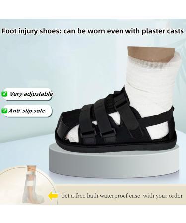 Post Op Shoe for Broken Foot | Adjustable Medical Walking Boots for Foot Injuries | Fracture & Orthopedic Rehabilitation Cast Shoes | X-Large Closed Toe - Buy Online on GoSupps.com