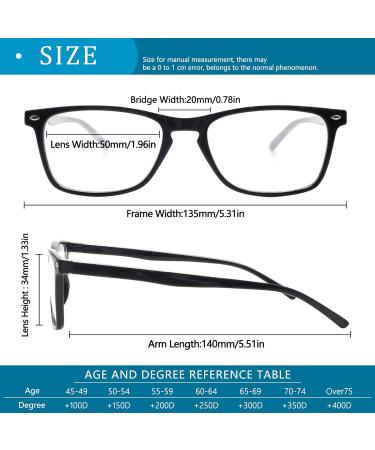 6 Pack Blue Light Blocking Reading Glasses for Women & Men - Spring Hinge Anti Eyestrain Eyeglasses (2.5x) - Ideal for Computer Use - Buy Online on GoSupps.com