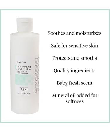 Buy McKesson Moisturizing Body & Hand Moisturizer - Baby Fresh Scent 8 oz - Fast International Shipping - Buy Online on GoSupps.com