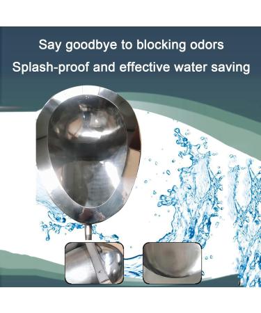 Wall-Mounted Commercial Flushing urinals Men's Public Toilet Stainless Steel urinals Household Bathroom Urinal Funnel Toilet Used in Bars Hotels Schools Small Drainag - Buy Online on GoSupps.com