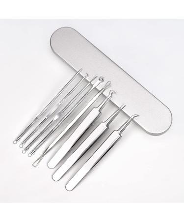 JCIW Blackhead Remover Tool Kit - Stainless Steel Professional Acne Extractor Set for Blackheads, Pimples, and Blemishes - Silver - Buy Online on GoSupps.com