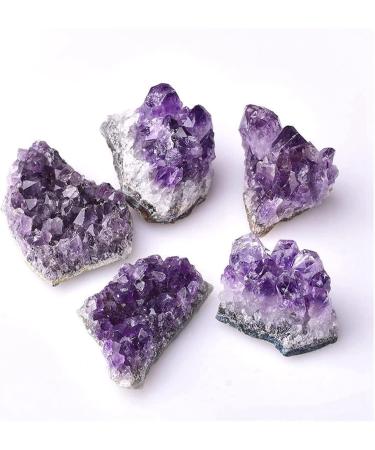 Natural Crystal Rough Amethyst Rough Stone Natural Raw Purple Brazilian Amethyst Quartz Crystal Cluster Druzy Geode Stones Home Decoration Crafts Ornament (Color : 9 Size : 60-80g) 60-80g 9 - Buy Online on GoSupps.com