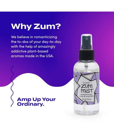 Zum Indigo Wild Mist Room & Body Spray - Lavender Aromatherapy Essential Oil Spray - Natural 4 fl oz Body & Room Mist for Relaxation - International Shipping Available - Buy Online on GoSupps.com