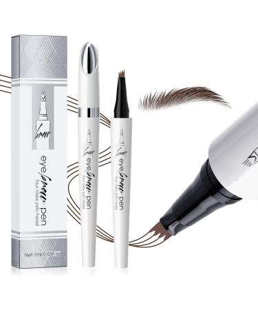 Scnvsi Waterproof Microblading Eyebrow Pencil 4 Tips Long Lasting Eyebrow Pen Natural Looking Contour Tool for Women - Buy Online on GoSupps.com