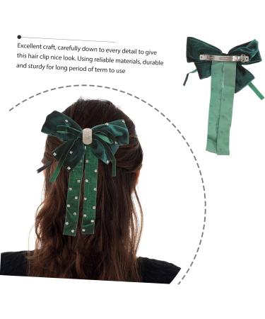 Beaupretty bow hairpin rhinestone hair clips hair clips for girls girl bows for hair female hairpin hair barrette satin hair bows long hair clips women hair decoration hair Hair - Buy Online on GoSupps.com