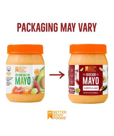 BetterBody Foods Chipotle Lime Spicy Mayo Spread - 15oz Paleo Avocado Oil Mayonnaise - Buy Online on GoSupps.com