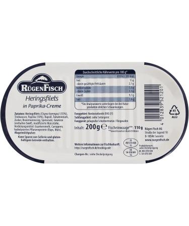 R gen Fisch Herring Fillets with Pepper Cream 19 x 200 g Herring with Pepper - Buy Online on GoSupps.com