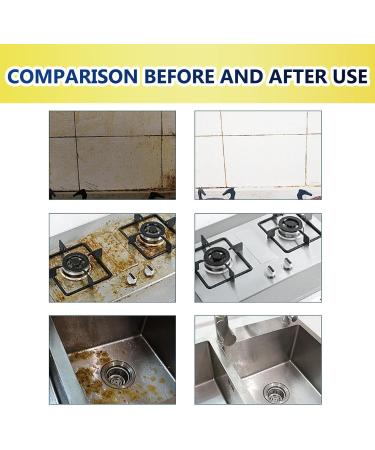 Protective Kitchen Cleaner | Heavy Oil Stain Removal Degreaser Powder | Kitchen Oil Stains Grease Cleaning Powder for Cleaning Pans Baking Paper Lxury - Buy Online on GoSupps.com