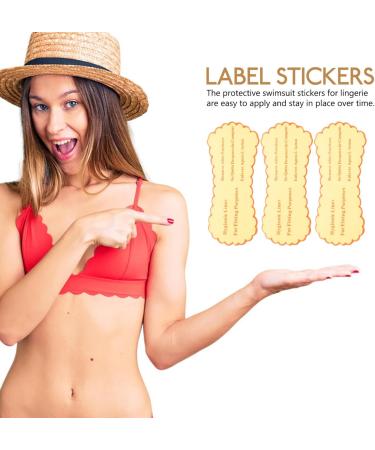 Solustre 50 Self-Adhesive Hygiene Stickers for Protective Underwear Inserts & Bath Suits | Durable Label Stickers for Ultimate Comfort - Buy Online on GoSupps.com