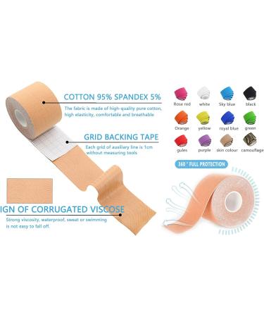 SOONGO Athletic Tape 5cm*5m Red - Relieve Muscle Soreness and Strain - Waterproof & Hypoallergenic - Pack of 1 - Buy Online on GoSupps.com