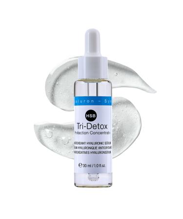b tre belle Tri-Detox Hyaluronic Acid 3D Serum Skin Care for Women Lightweight Hydrating Serum & Antioxidants Collagen Production Support for All Skin Types 30 mL