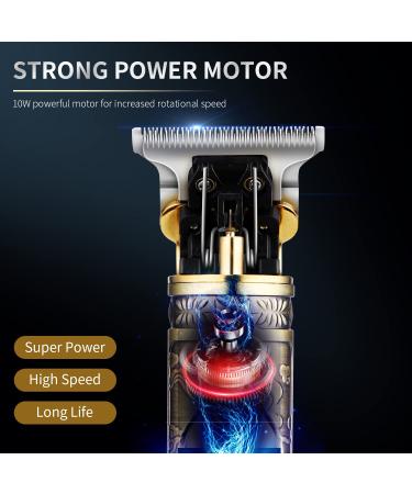Professional Suttik Hair Clippers for Men - Cordless T-Blade Trimmer with Replacement Blade | Gold Knight Edgers & Close-Cutting Clippers - Buy Online on GoSupps.com