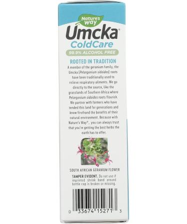 Natures Way Umcka Cold Care 1 Fl. Oz - Natural Relief for Cold Symptoms - Buy Online on GoSupps.com