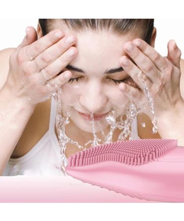Face Cleansing Brush | Soft Silicone Face Brush - Rechargeable Vibrating Waterproof Skin Care Tool for Deep Cleansing Firming Exfoliation and Enhanced Pink (English) - Buy Online on GoSupps.com