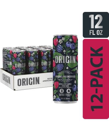 Buy ORIGIN Organic & Non-GMO Berry Flavor Sparkling Water - 12 Fl Oz (Pack of 12) | Refreshing & Healthy Beverage | Eco-Friendly Aluminum Cans - Buy Online on GoSupps.com