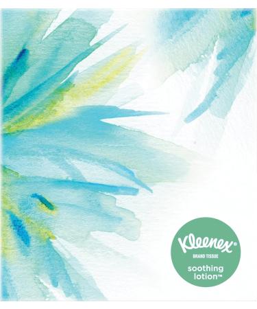 Kleenex Soothing Lotion Facial Tissues with Coconut Oil Aloe & Vitamin E 1 Cube Box - 65 Total Tissues - Buy Online on GoSupps.com