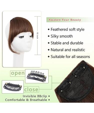 Bangs Hair Synthetic Wigs with Chemical Fiber Clip-in Bangs for Women Natural Hairpieces with Hair Topper No Glue Needed Hair Extension Bangs Hair Clip(Bangs6) - Buy Online on GoSupps.com