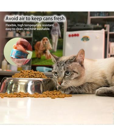 2 Pcs Silicone Tin Can Lids 1 Fit 3 Standard Size Can Lids for Dog Food Tin Covers for Dog Food Tin Can Covers for Pet Fits Most Standard Size Food Can - Buy Online on GoSupps.com
