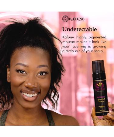 Kafune Tint Melting Mousse Concealer 6.8 fl oz - Expresso Dark Brown | For Lace Wigs, Hair Wigs, Toupees, and Hair Pieces - Natural Edge Control, Quick Drying Formula - Buy Online on GoSupps.com