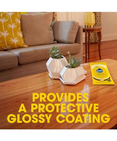 Pledge Multi-Surface Furniture Polish Wipes - 24 Total Lemon Wipes for Wood, Granite, Leather - Cleans and Protects - Buy Online on GoSupps.com