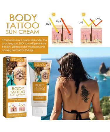 Tattoo Sun Protection Moisturizing Sunscreen for Tattoos 60 ml Tattooing FaProtection and Moisturizer Protect your artwork from UV rays and fading - Buy Online on GoSupps.com